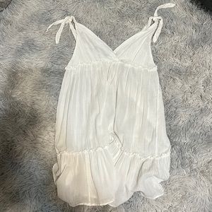 White aerie baby doll dress